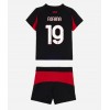 Baby Fußballbekleidung AC Milan Youssouf Fofana #19 Heimtrikot 2025-26 Kurzarm (+ kurze hosen)
